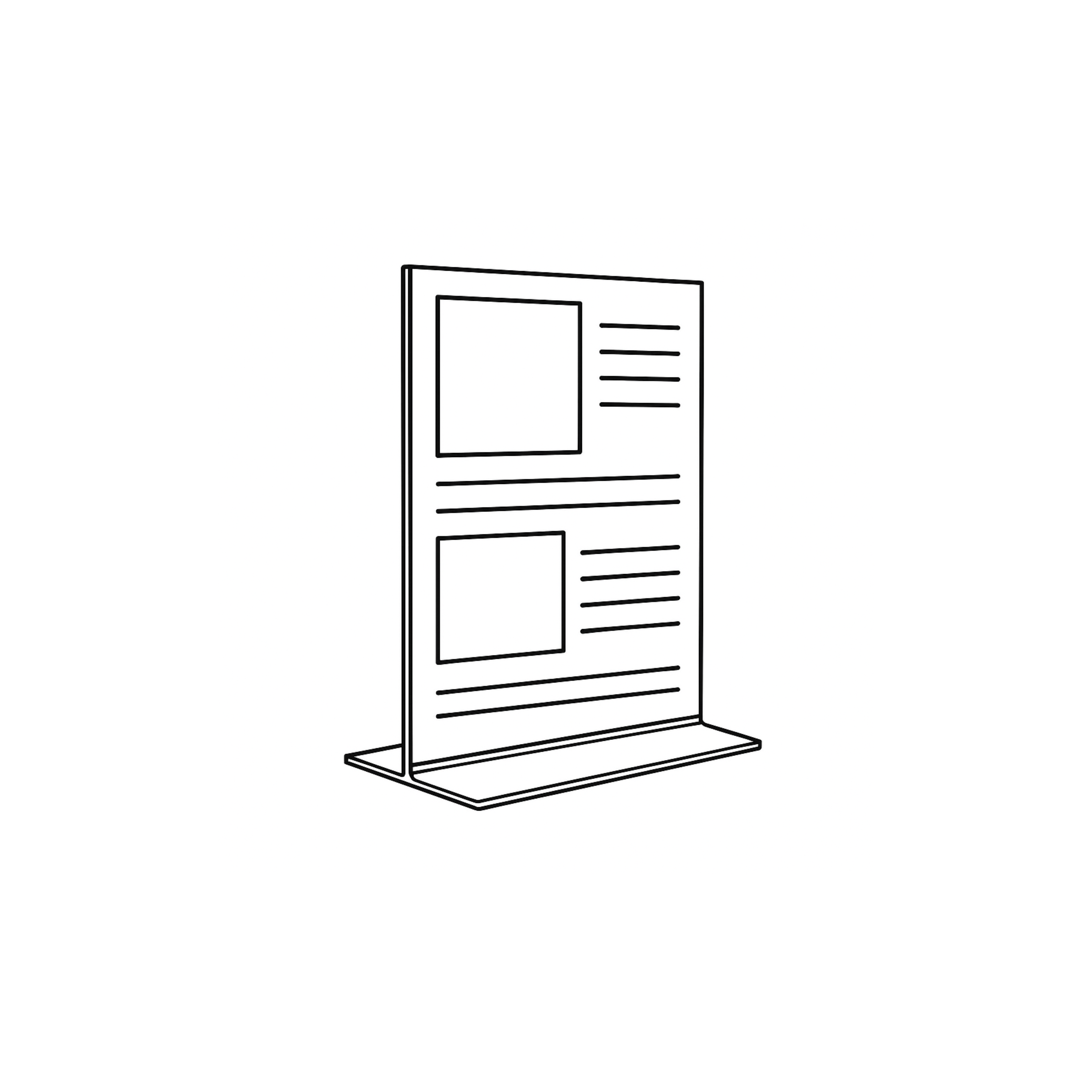 EMFACE - A4 Support en plexi Français